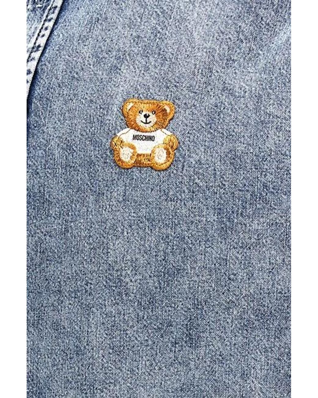 Moschino Blue Teddy Shirt, Blouse for men