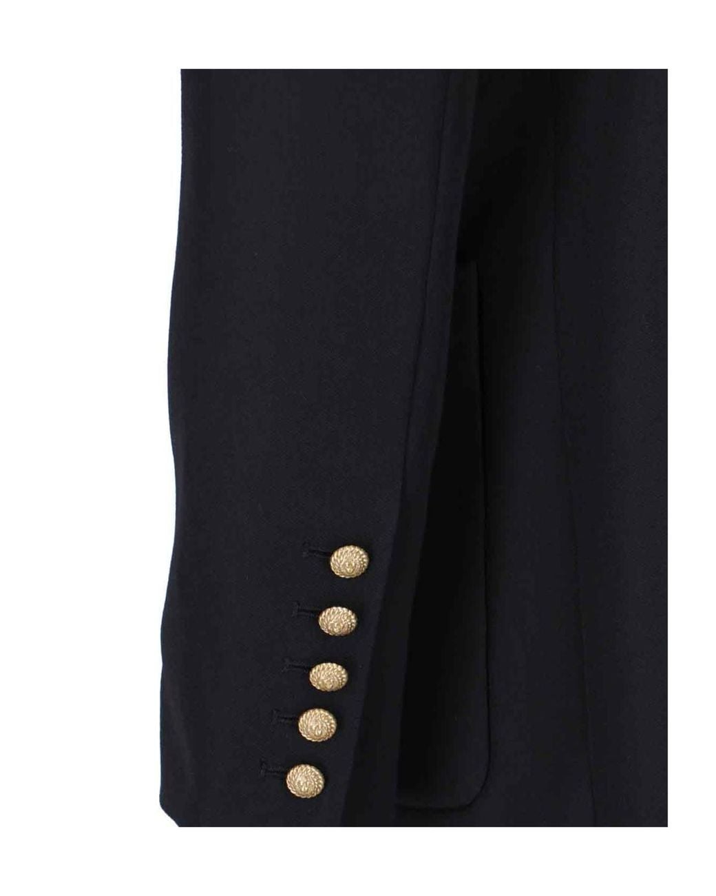 Balmain Blue Double-Breasted Tailored Blazer