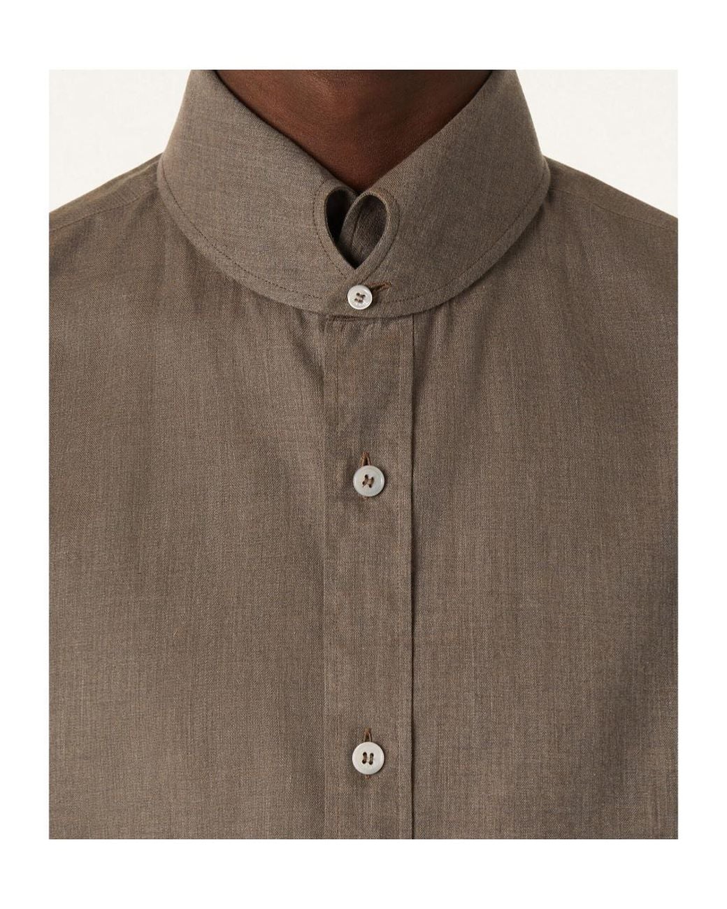 Loro Piana Brown Elia Shirt for men