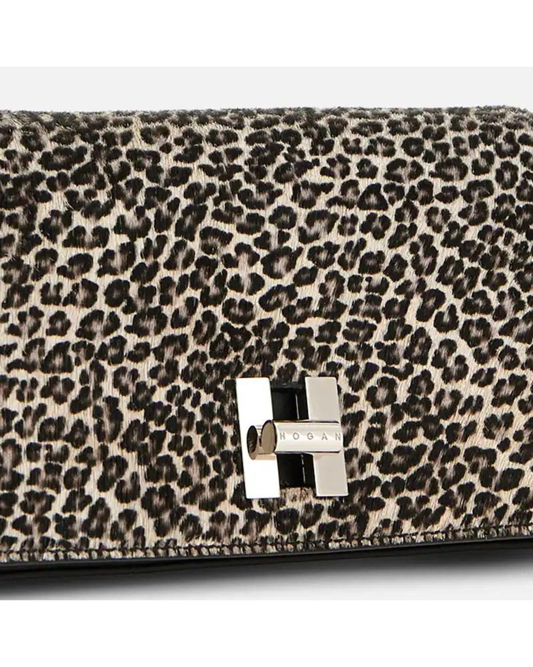 Hogan Gray Micro Pattern Crossbody Bag
