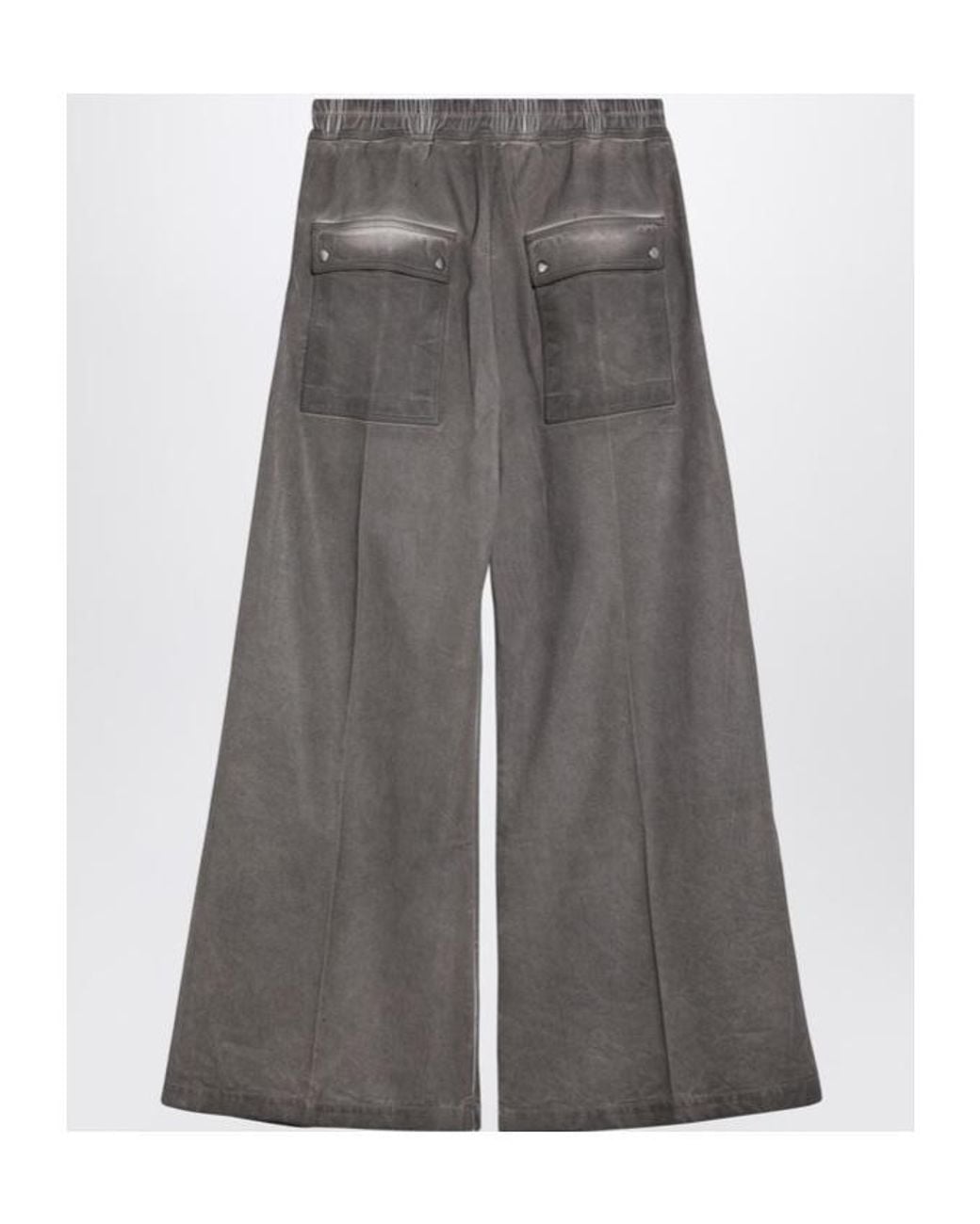 Rick Owens Gray Elastic Waist Casual Pants for men