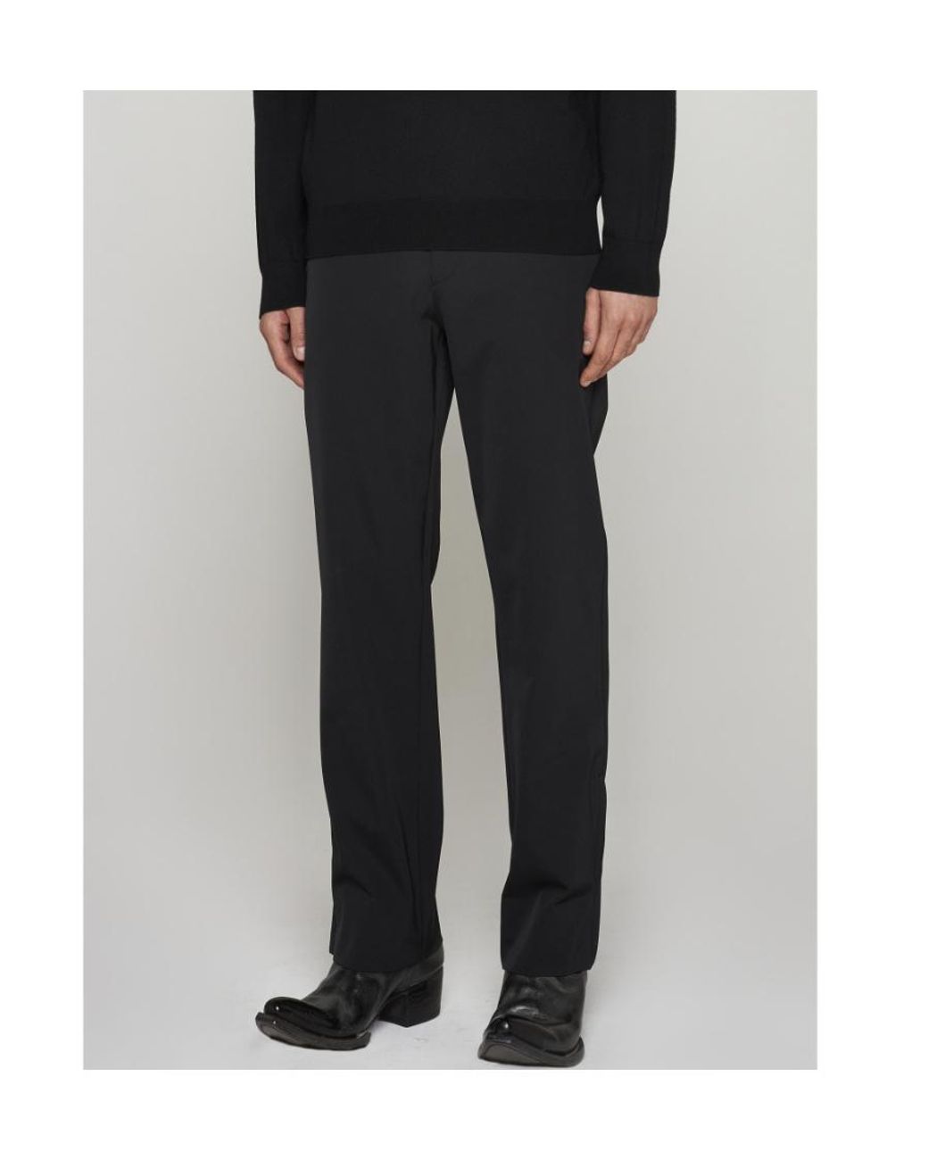 Prada Blue Straight Casual Pants for men