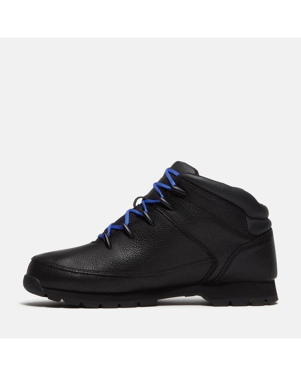 Timberland Black Mid-Top Leather Boots for men