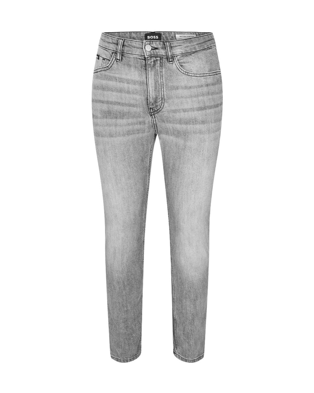 Boss Gray Slim-Fit Jeans for men