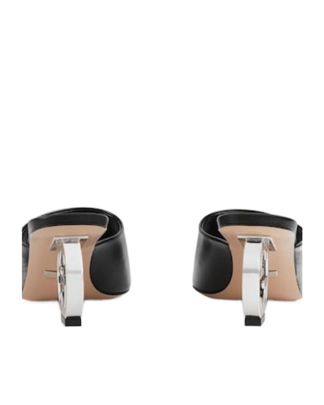Gucci Black Logo Plaque Slip-On Mules