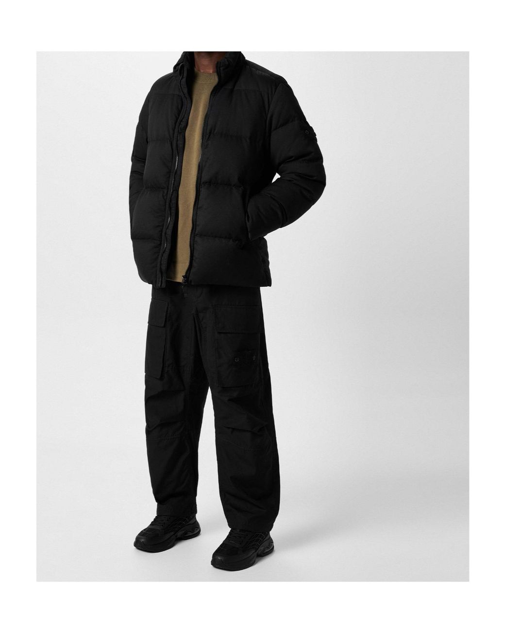 Stone Island Black Ghost Down Puffer Jacket for men