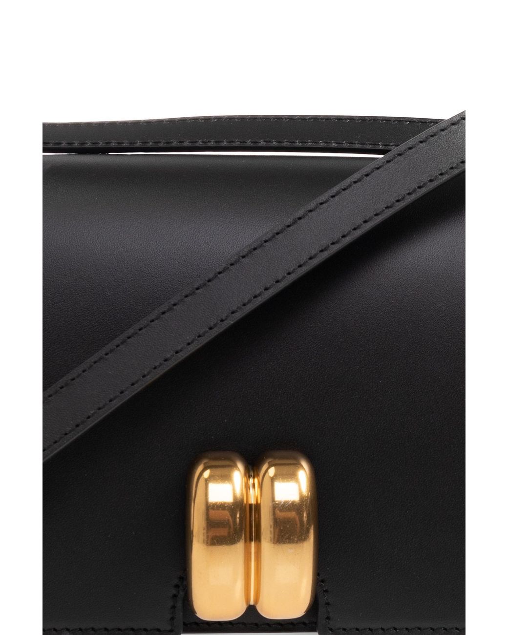 By Malene Birger Black Chic Buckle Crossbody Bag
