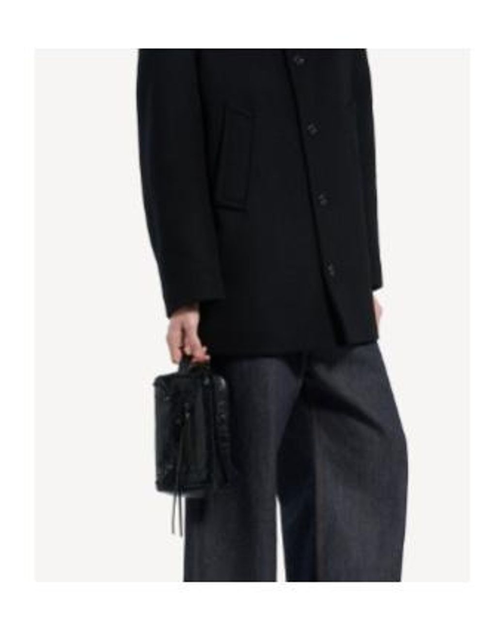Balenciaga Black Le City Toiletry Pouch Bag for men