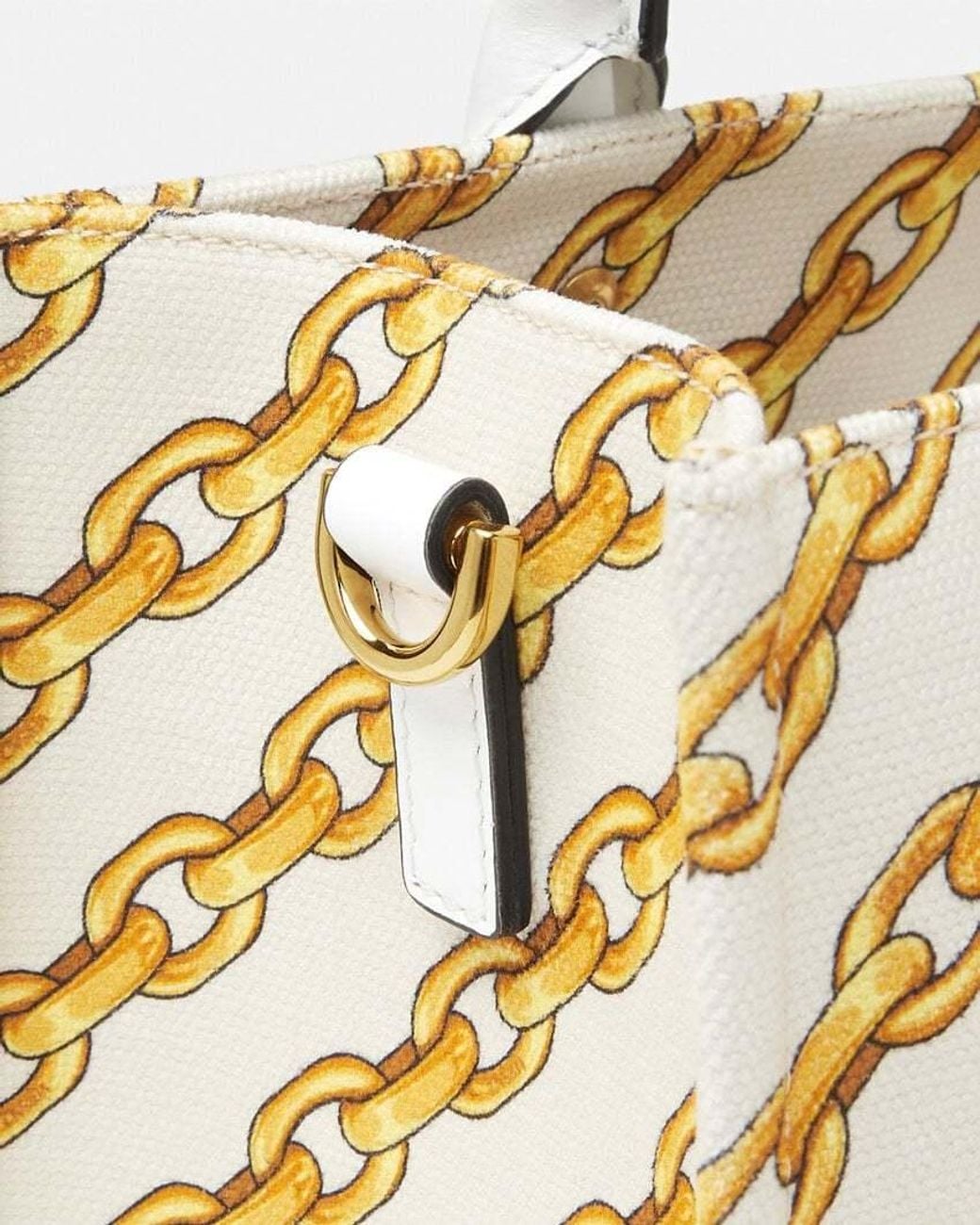 Versace Metallic Logo-Printed Top Handle Bag