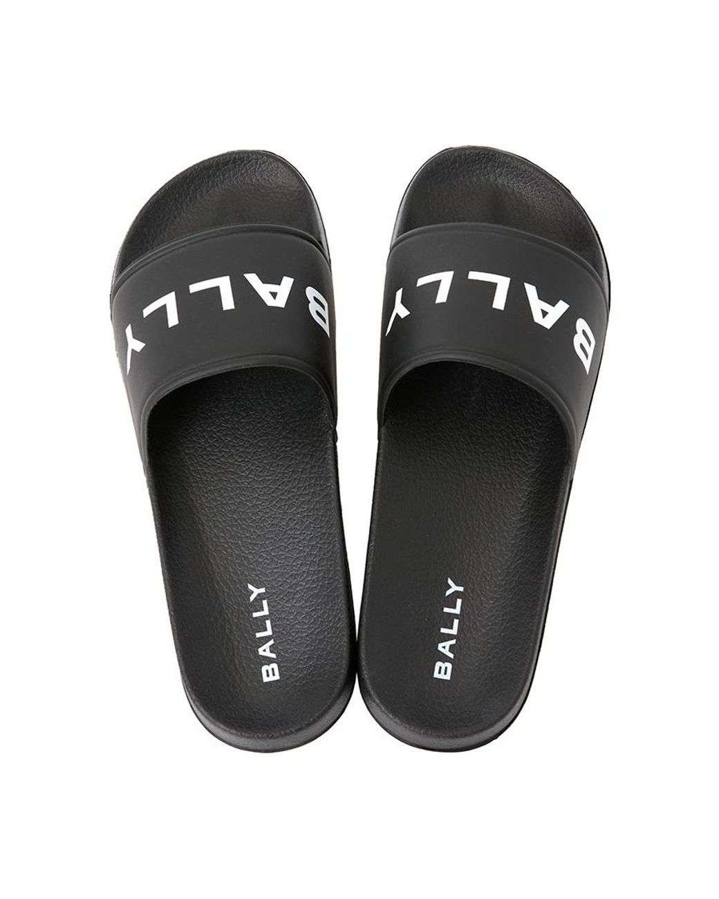 Bally Black Open-Toe Slippers for men