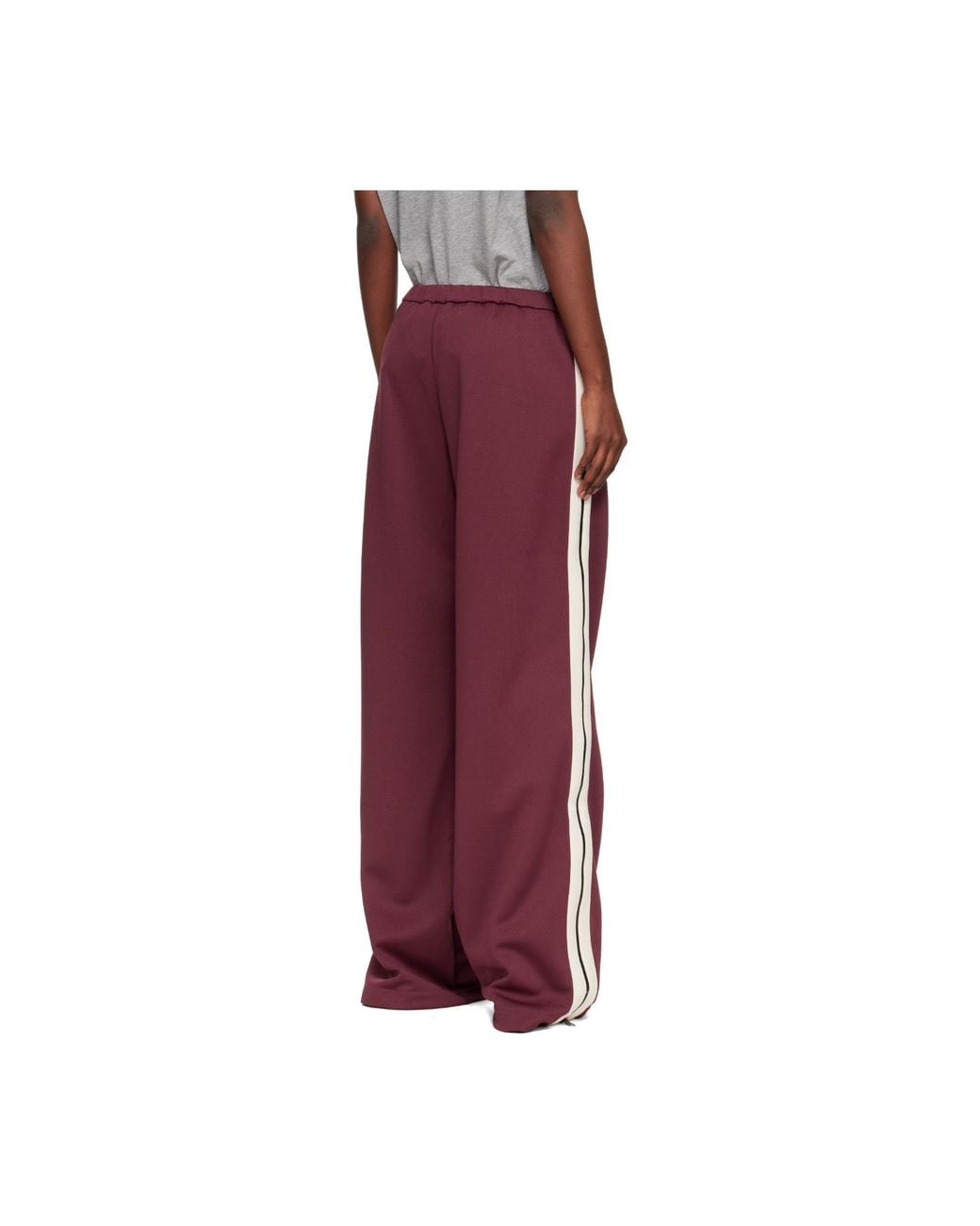 Palm Angels Logo Embroidered Pants