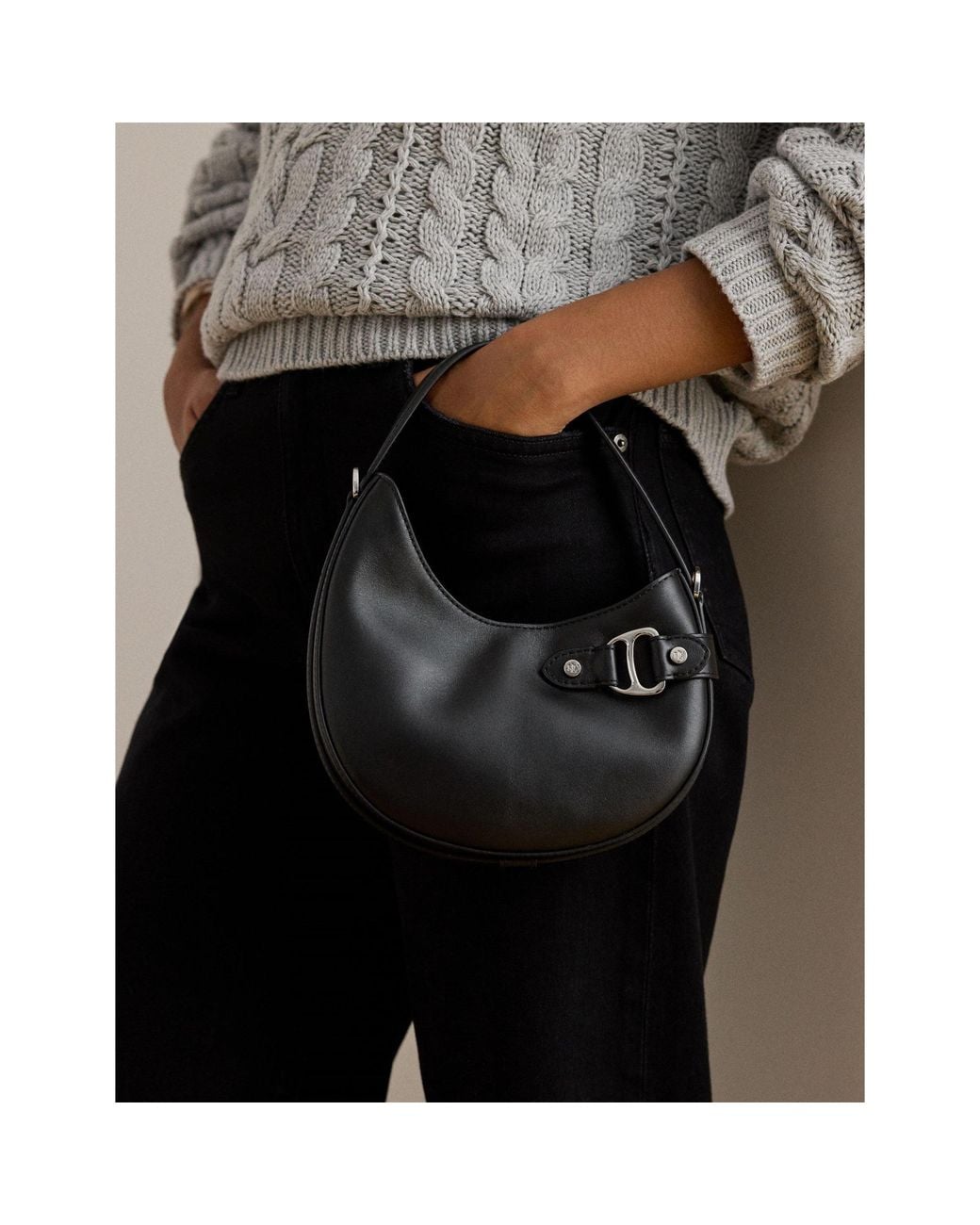 Ralph Lauren Black Fashion Tasha Mini Shoulder Bag