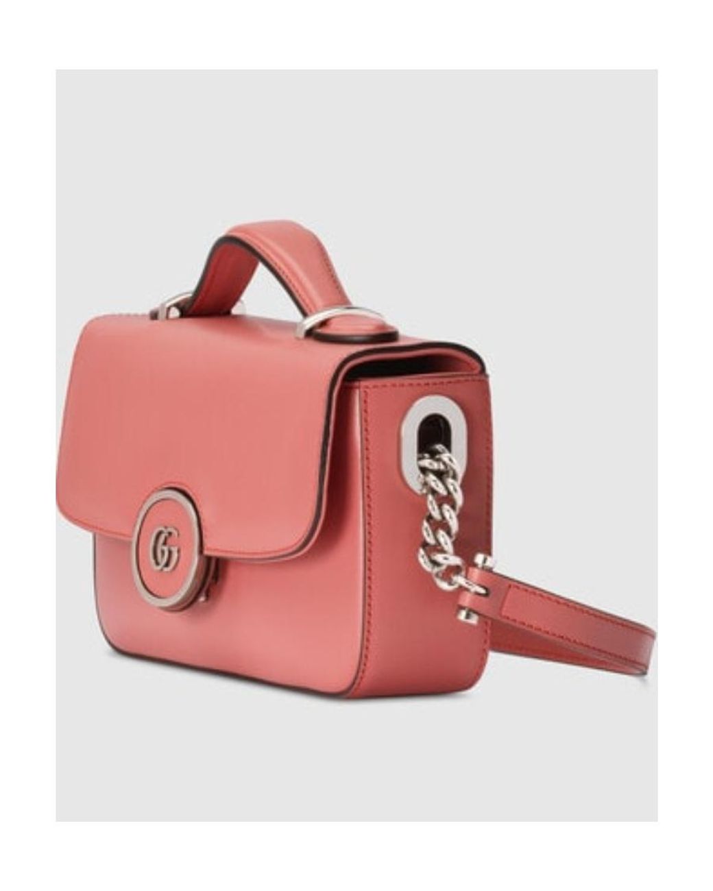 Gucci Pink Double G Logo Mini Shoulder Bag