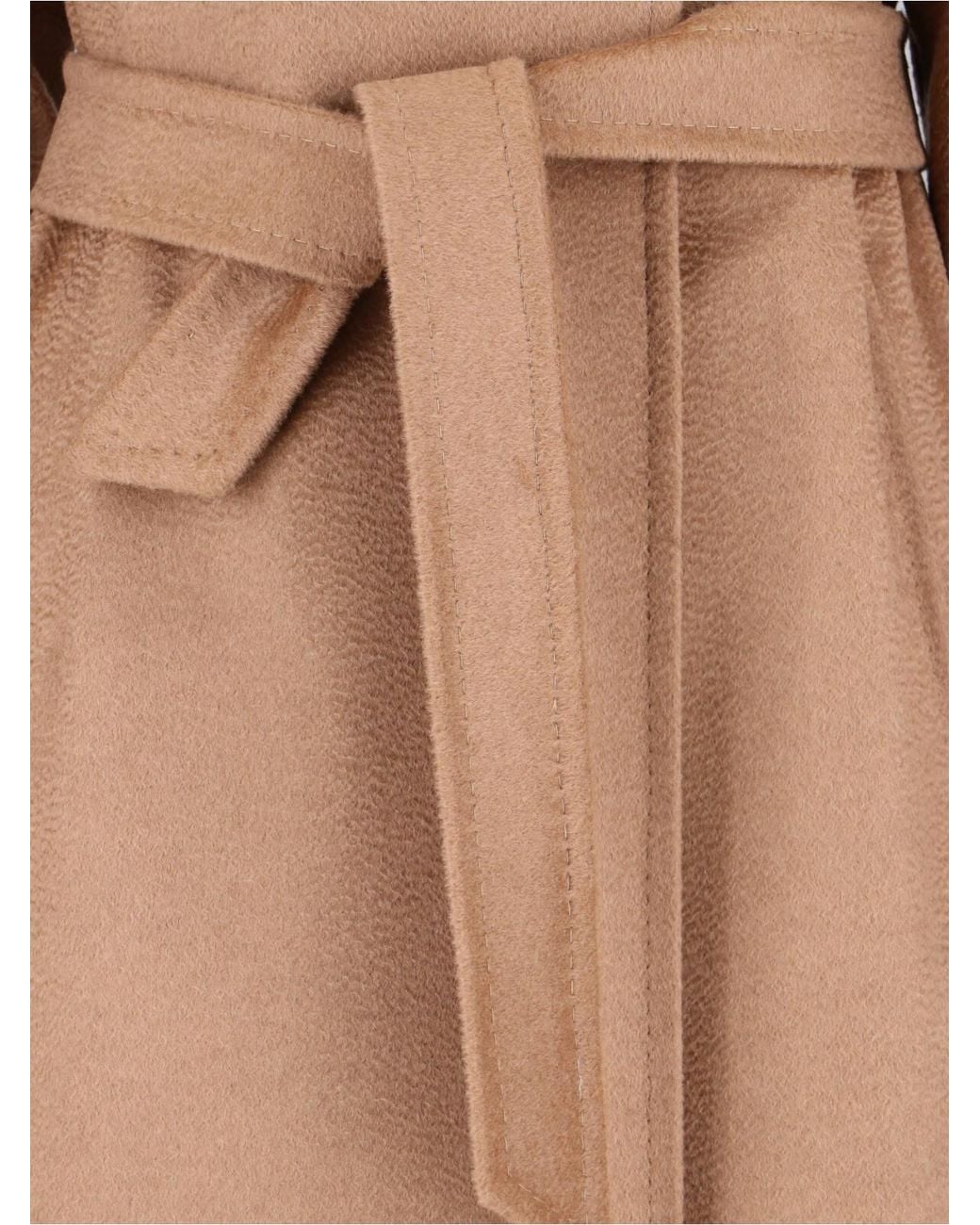 Max Mara Natural Manuela Tied-Waist Coat