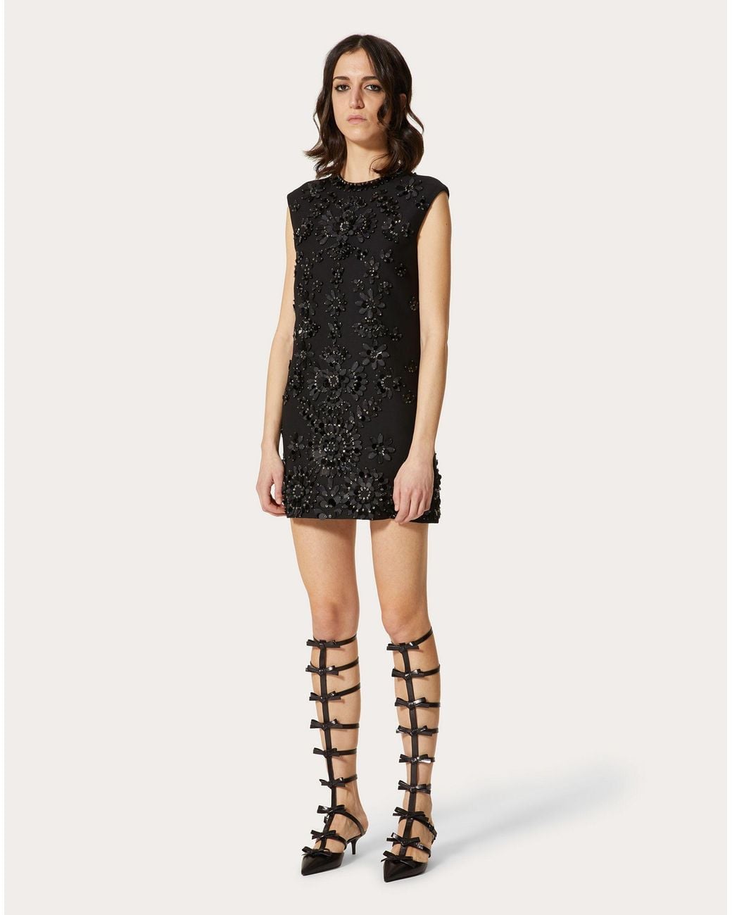 Valentino Black Logo Dress