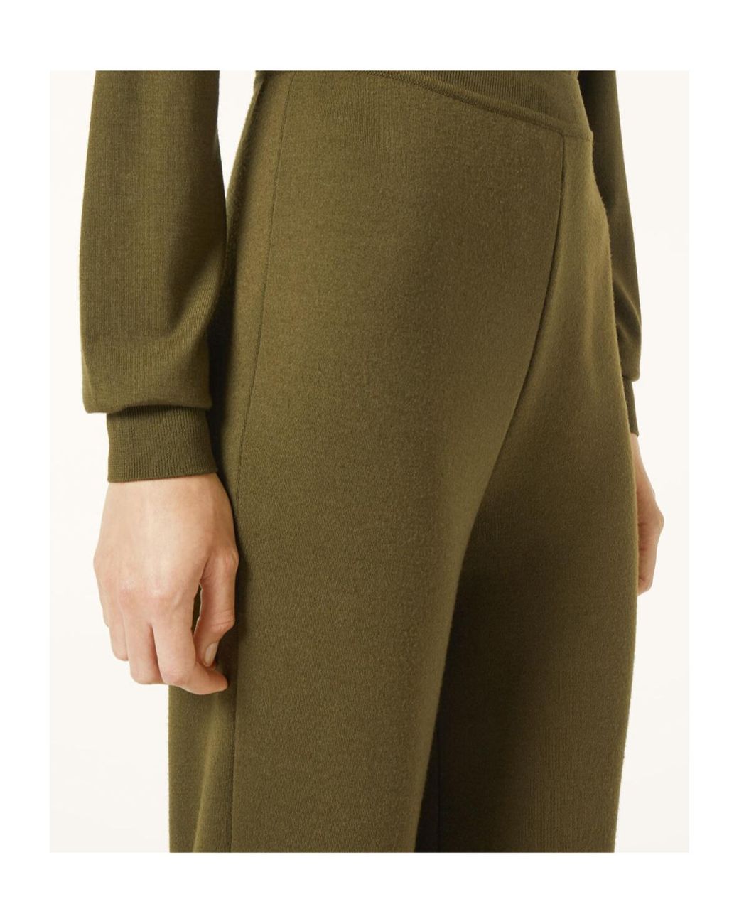 Loro Piana Green Elastic Waist Casual Pants