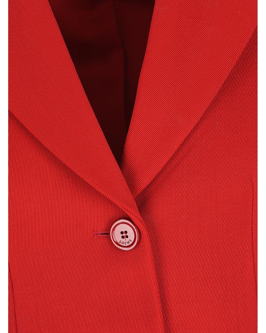 Loewe Red Single Breasted Jacket