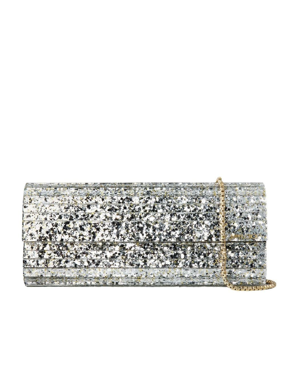 Jimmy Choo Gray Simple Clutch Bag