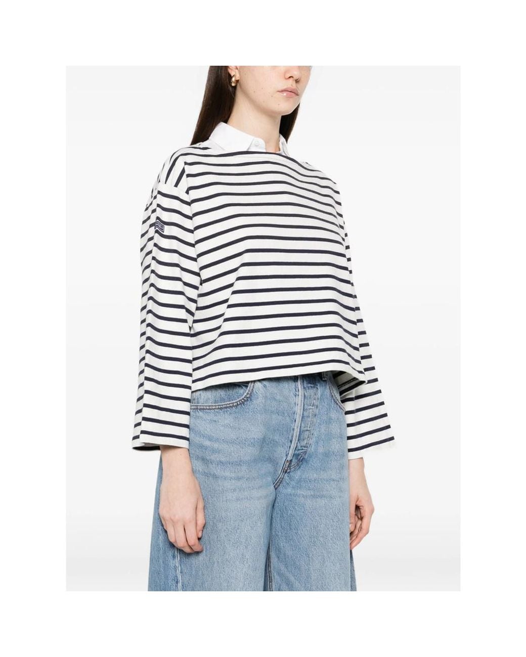 Polo Ralph Lauren White Striped Crewneck T-Shirt