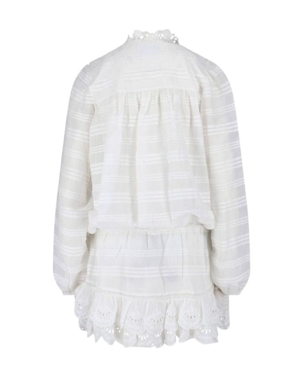 Isabel Marant White Isabel Marant Étoile Preya Embroidered Mini Dress