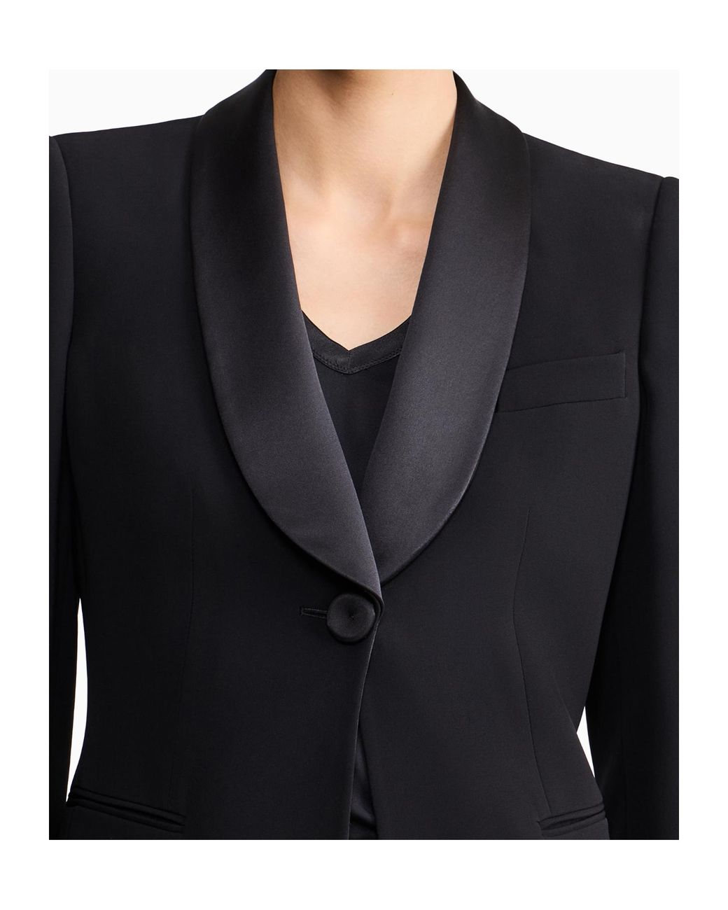 Giorgio Armani Blue Single-Breasted Tuxedo Suit