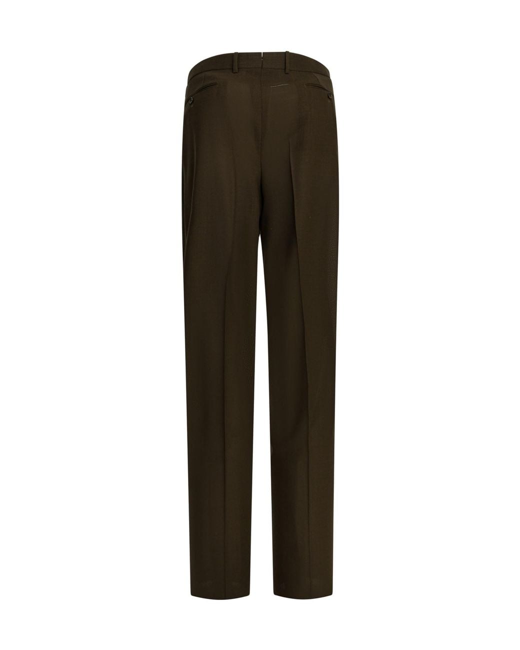 Tom Ford Brown Wool Trousers With Pleats for men
