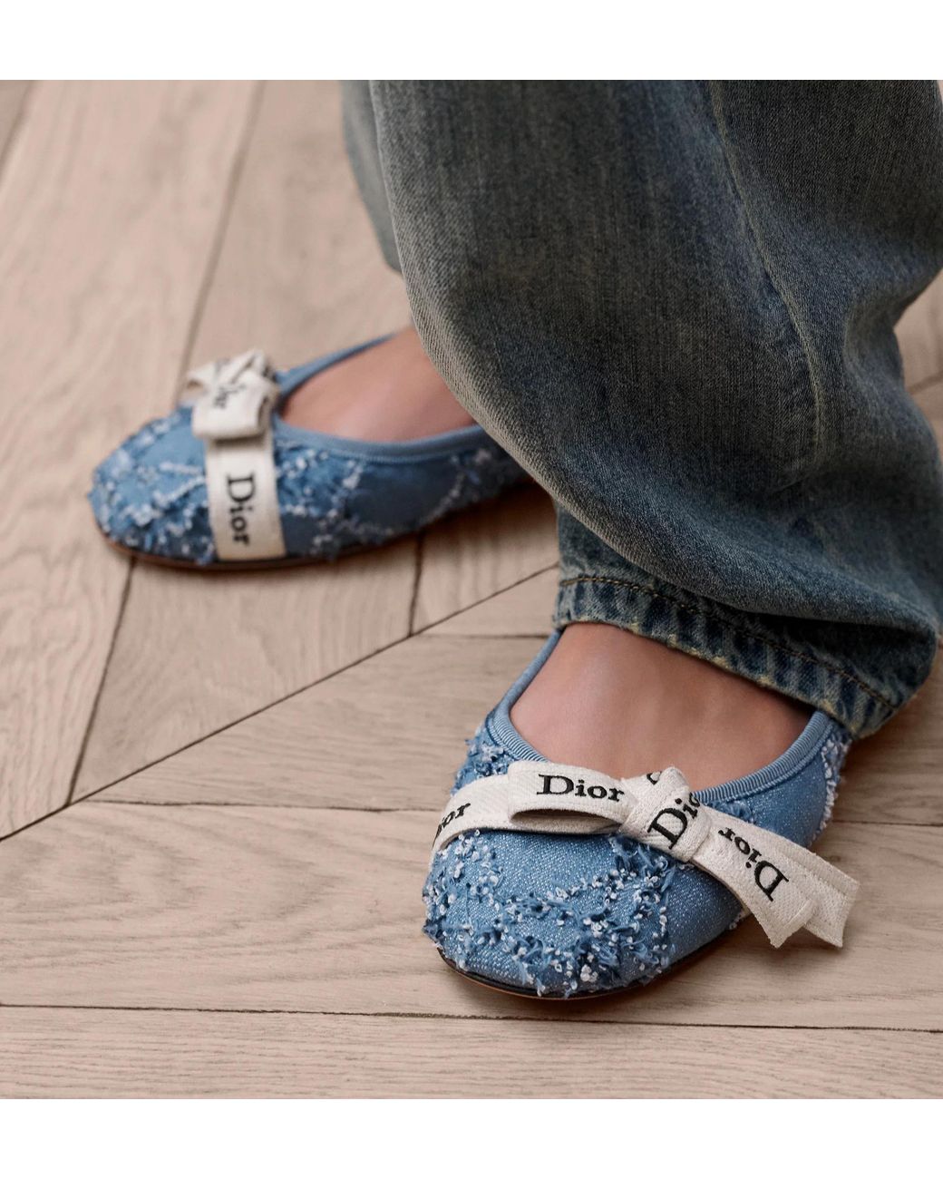 Dior Blue J'A Ballet Flat