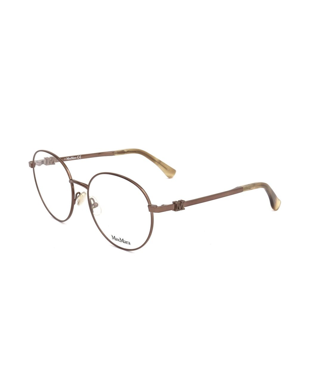Max Mara White Round Frame Glasses