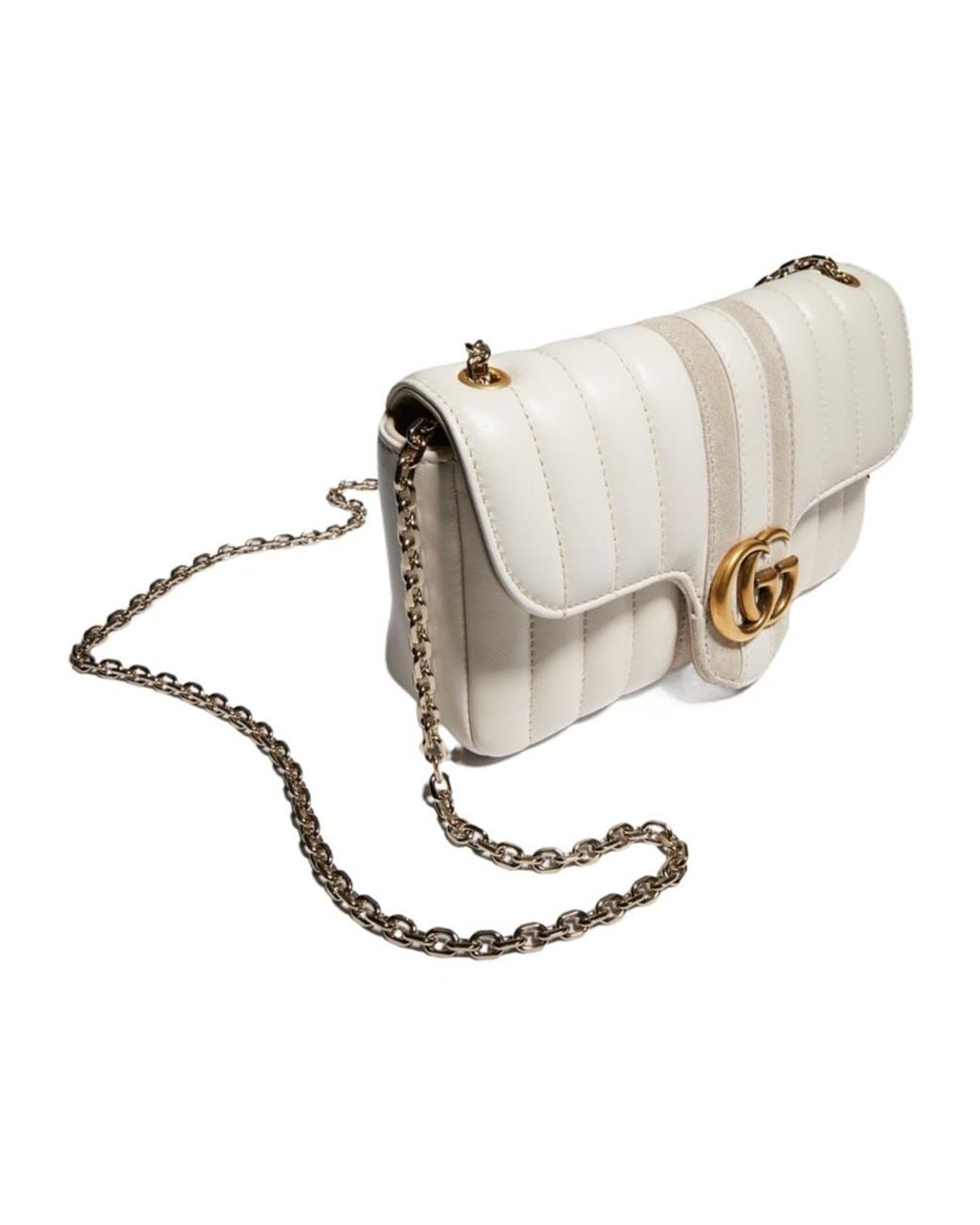 Gucci Natural Jetset Gg Marmont Small Shoulder Bag