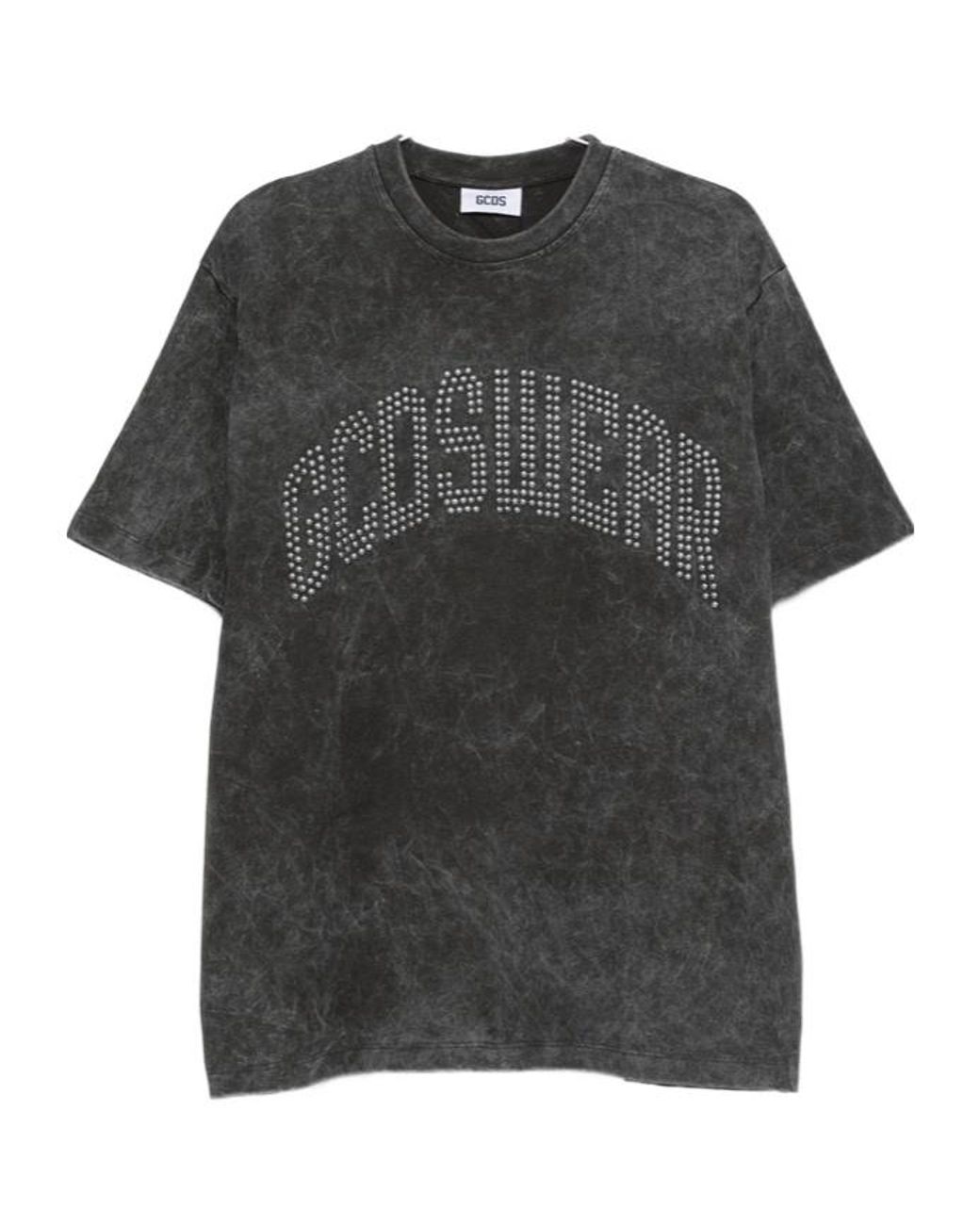 Gcds Black Crew-Neck T-Shirt for men