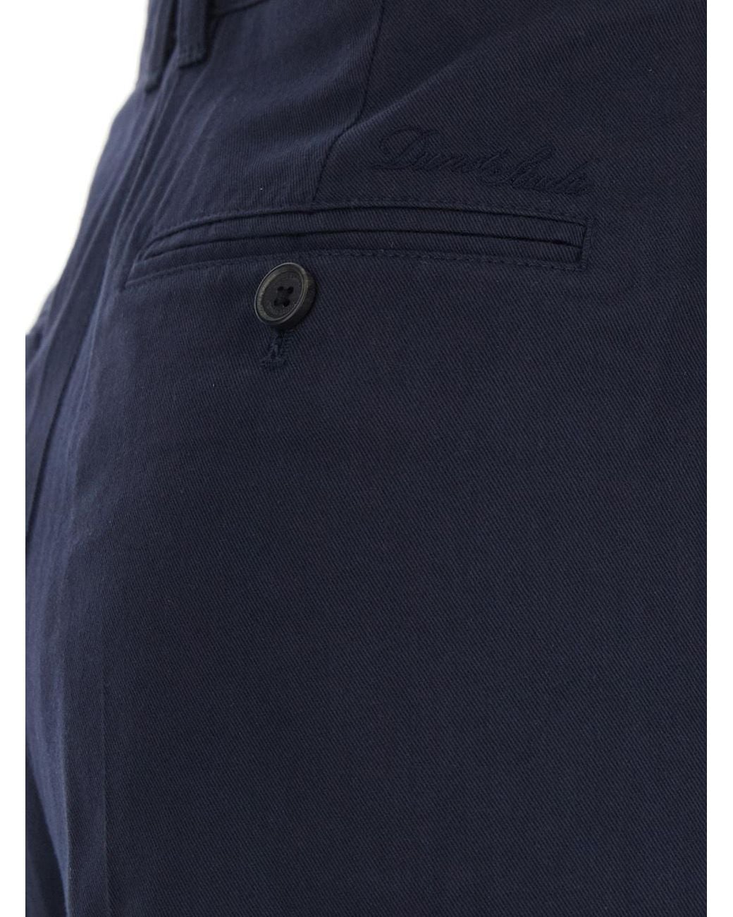 DUNST Blue Pleated Chino Pants