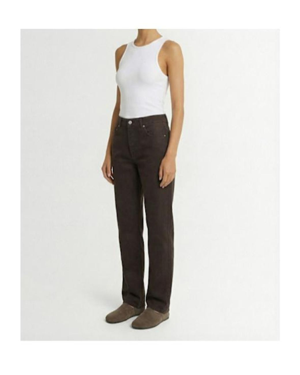 By Malene Birger Black Chicago Mid Waist Straight Jeans