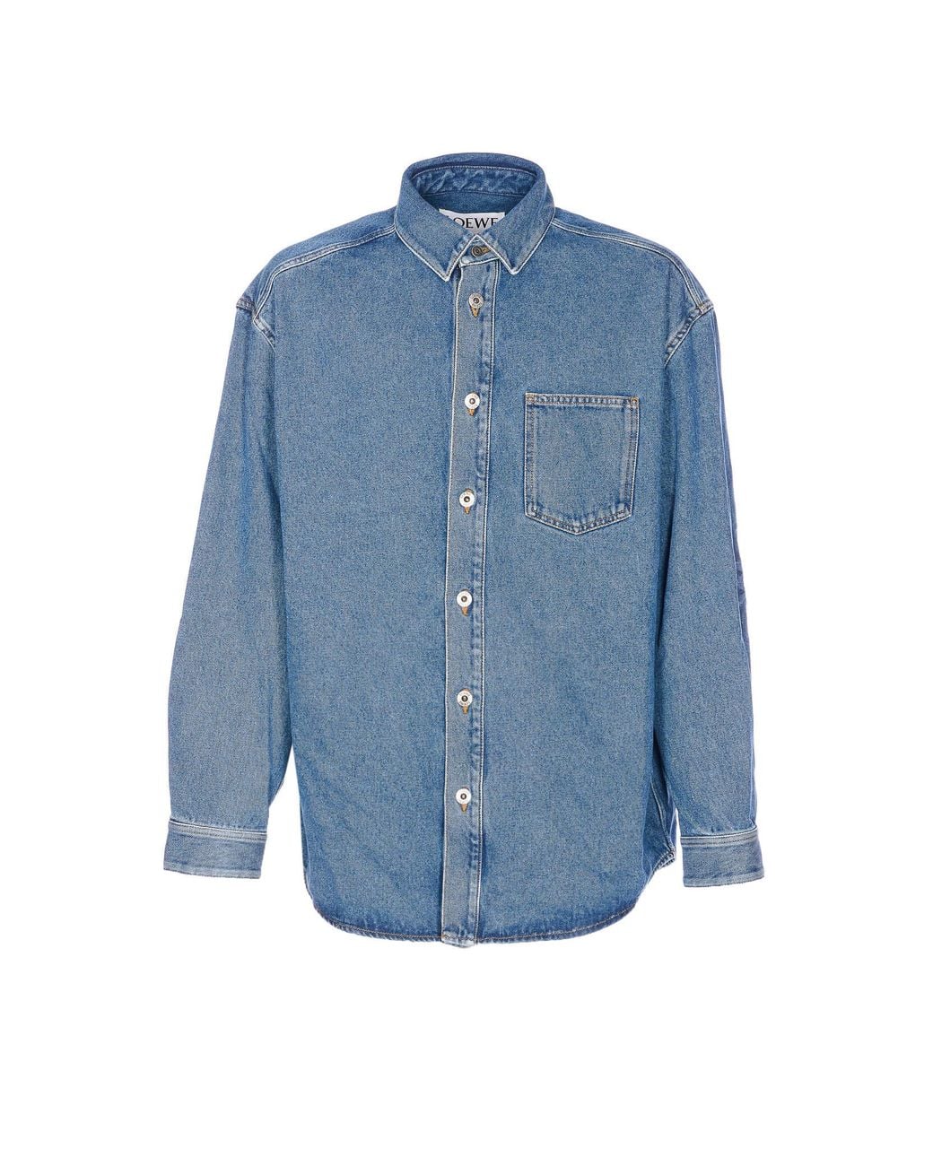 Loewe Blue Anagram Overshirt for men