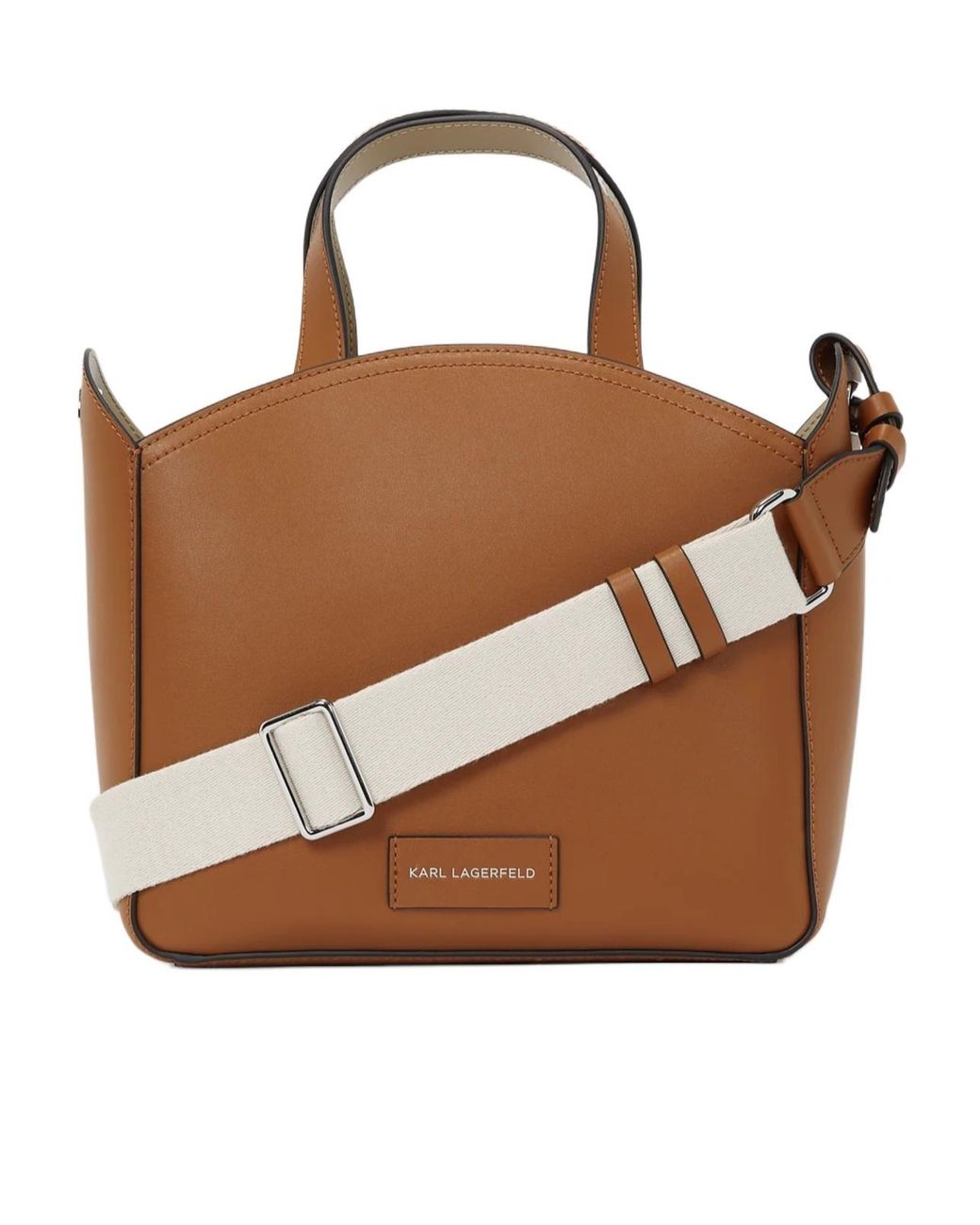 Karl Lagerfeld Brown Small K/Circle Bag