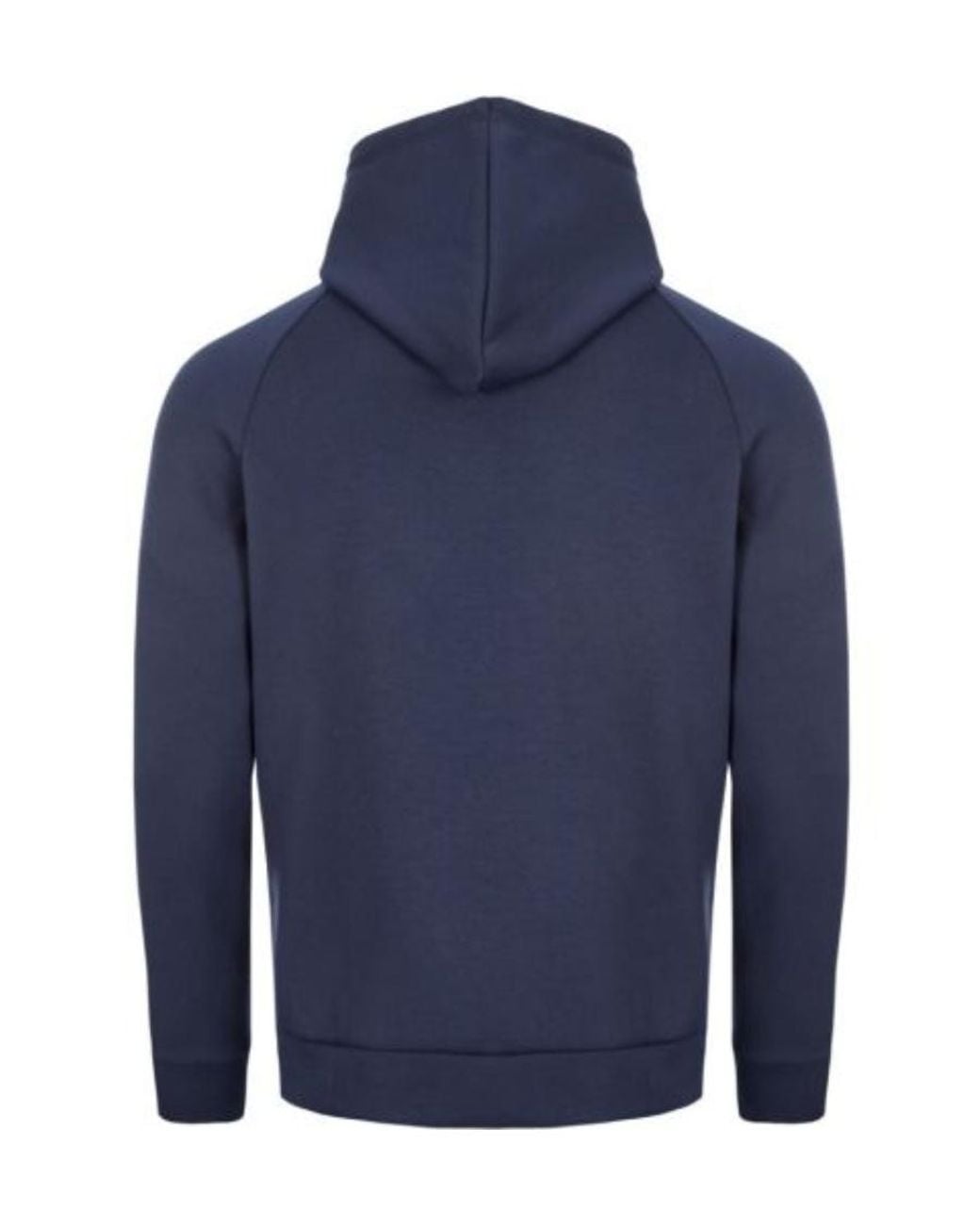 Boss Blue Zip-Up Drawstring Hoodie for men