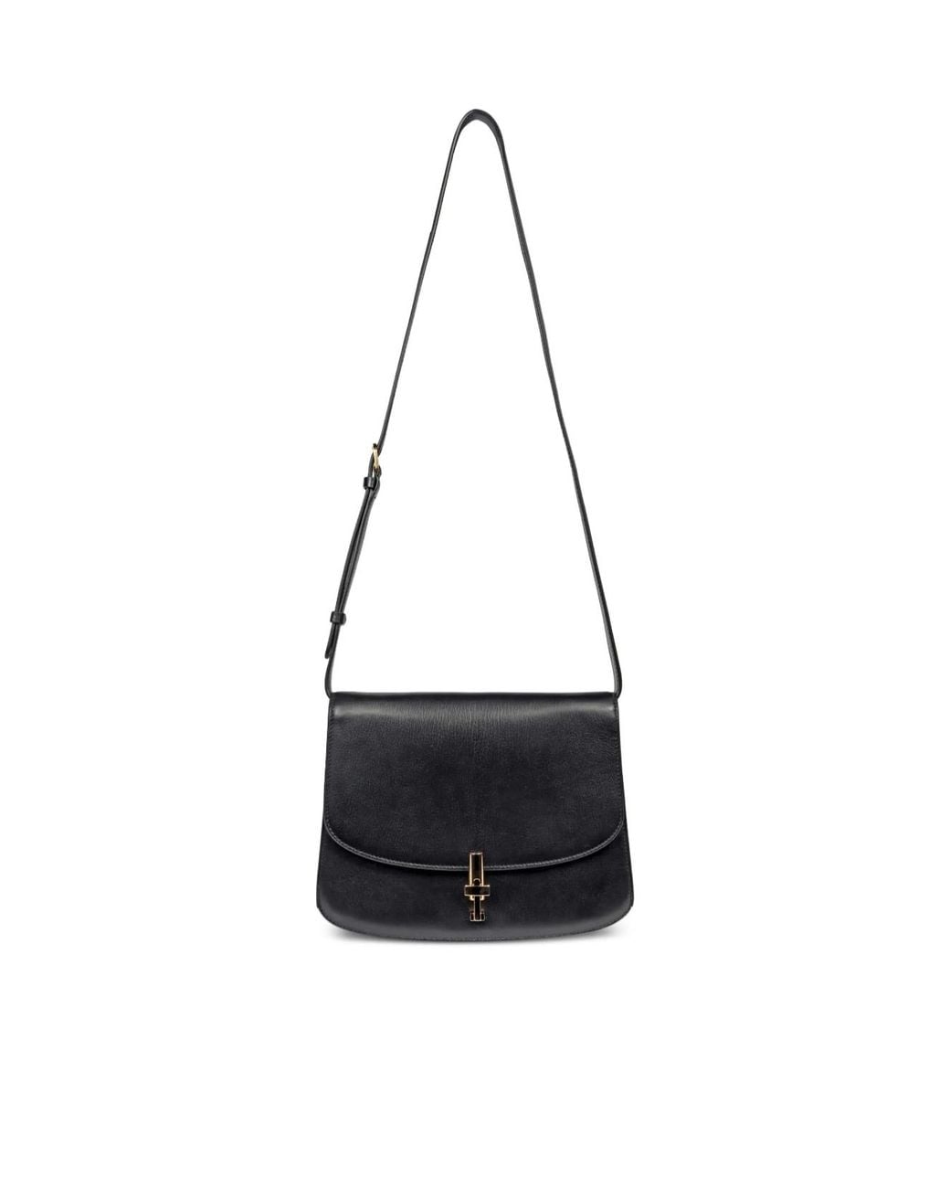 The Row Black Clamshell Crossbody Bag