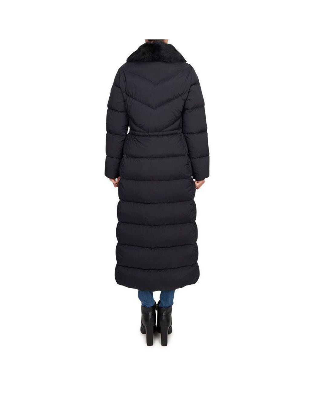 Moose Knuckles Blue Long-Sleeved Down Jacket