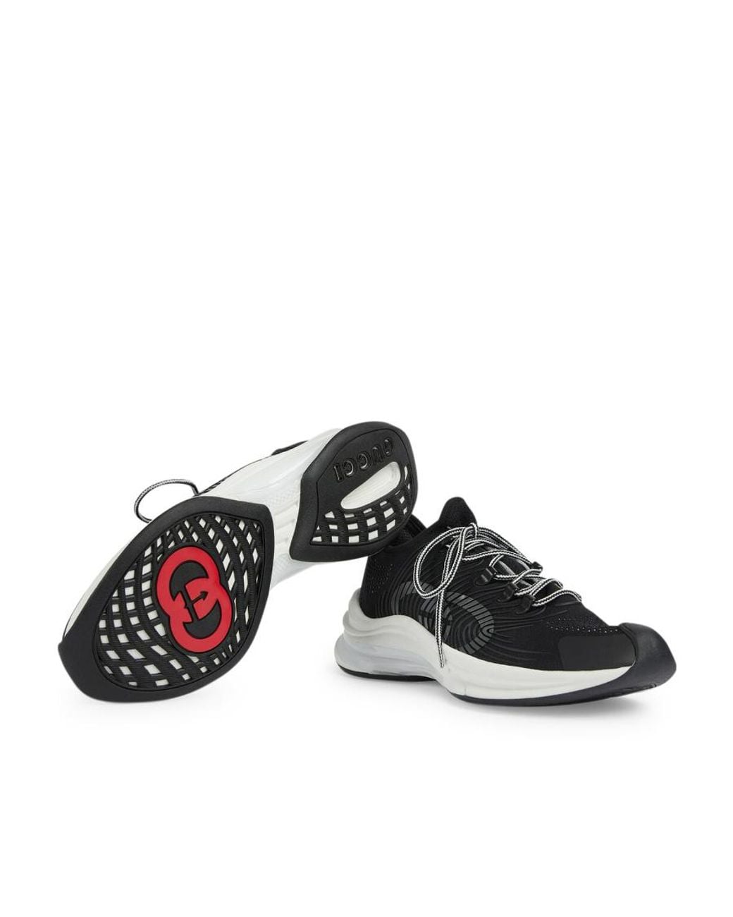 Gucci Black Gg Run Low-Top Sneakers for men