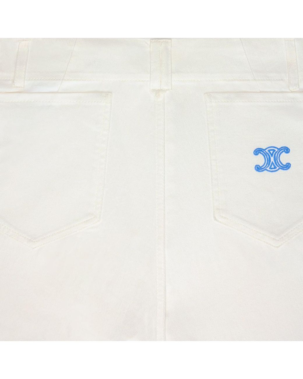 Céline White Flare Jeans 004 for men
