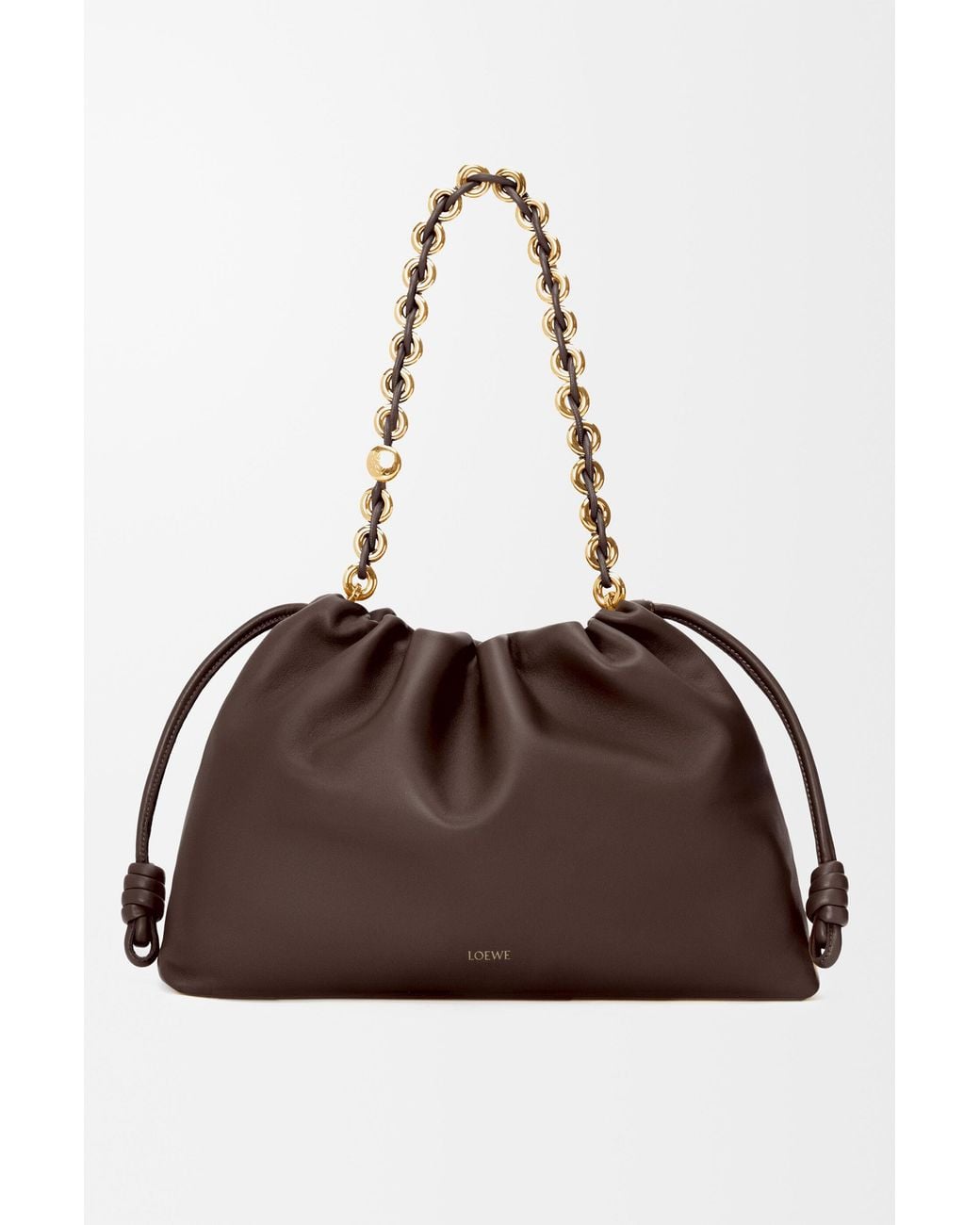 Loewe Brown Large Flamenco Soft Nappa Lamb Leather Purse