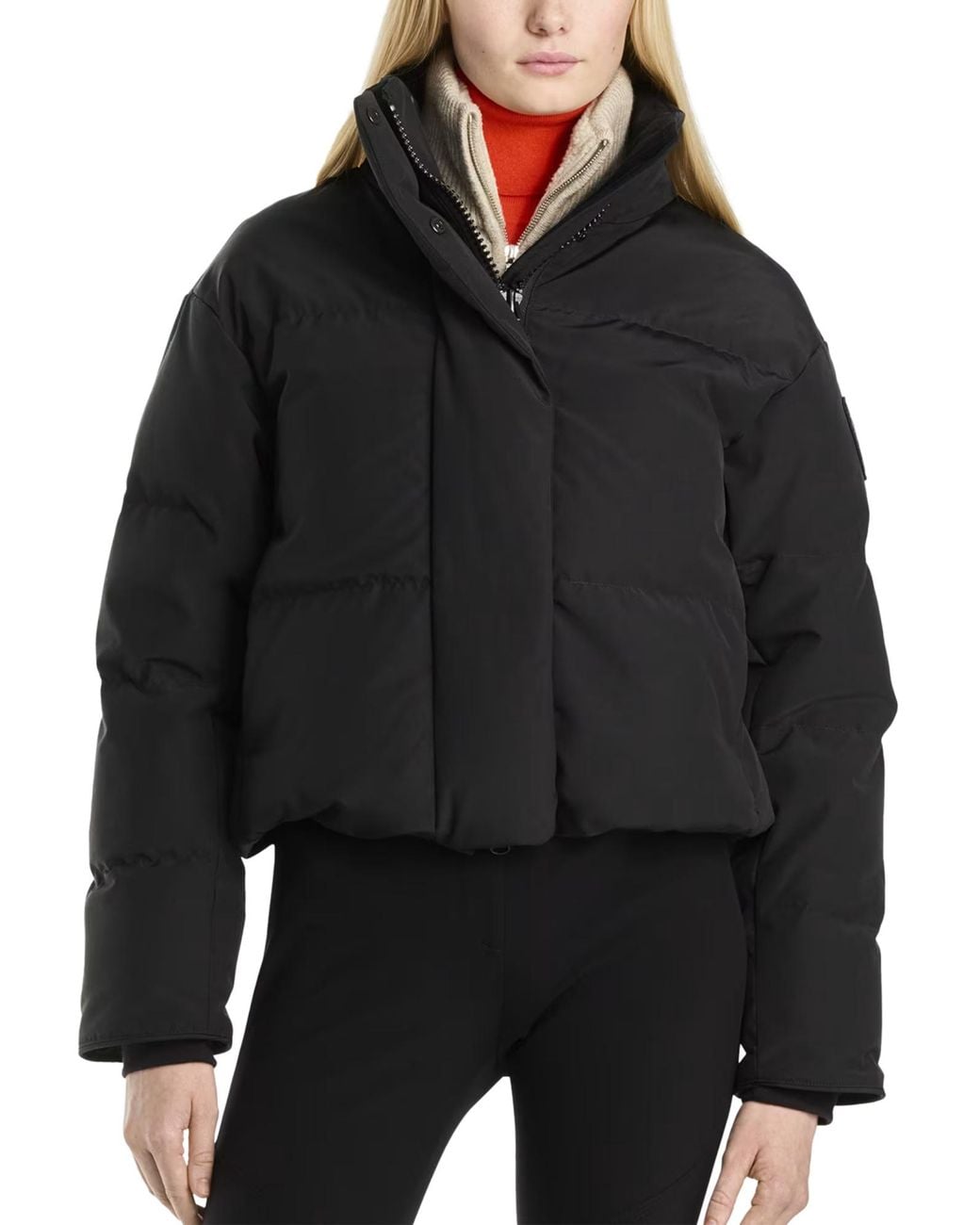 Canada Goose Black Grandview Cropped Jacket