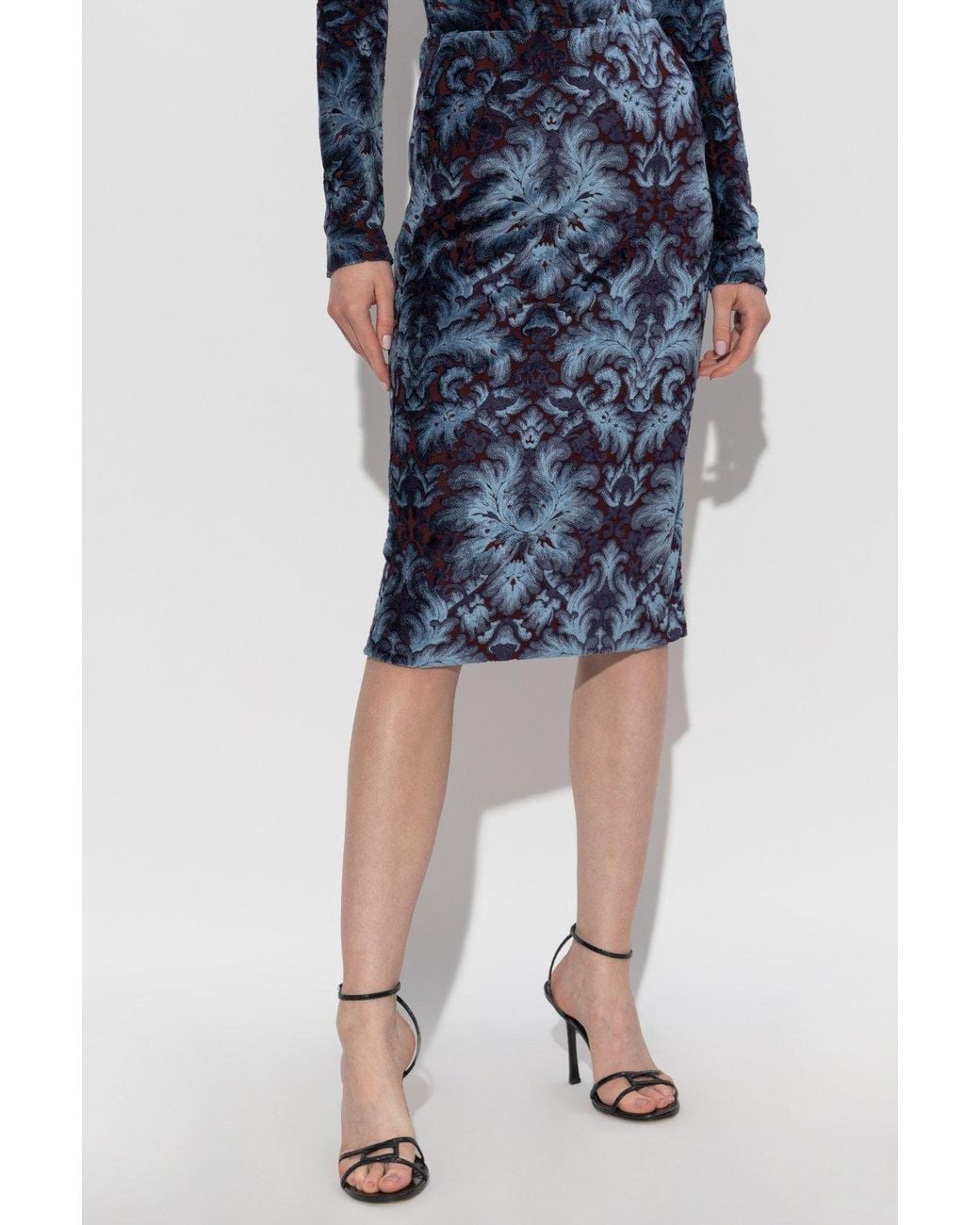 Etro Blue Midi Skirts