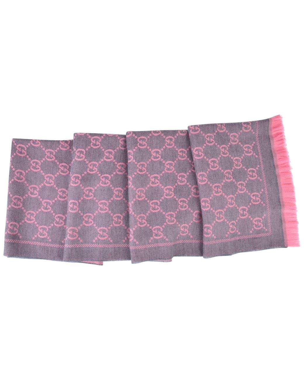 Gucci Pink Pure Wool Scarf