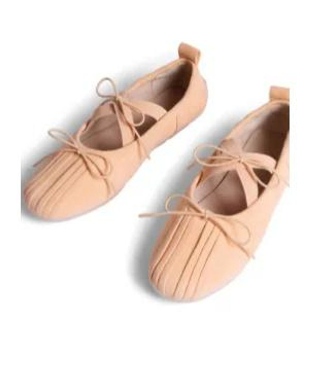 Simone Rocha Pink Elasticated-Strap Ballet Flats
