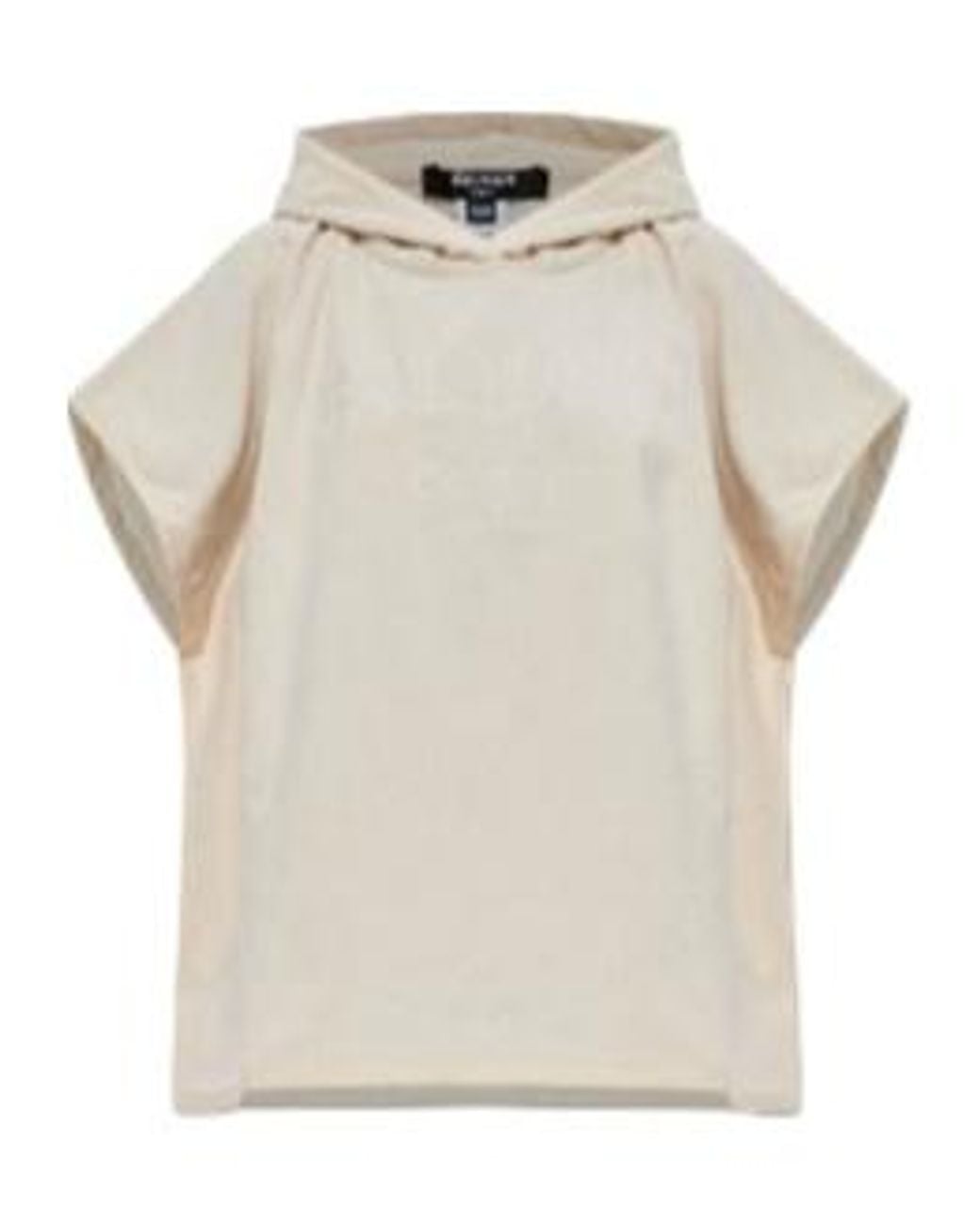 Balmain Natural Logo Embroidered Poncho