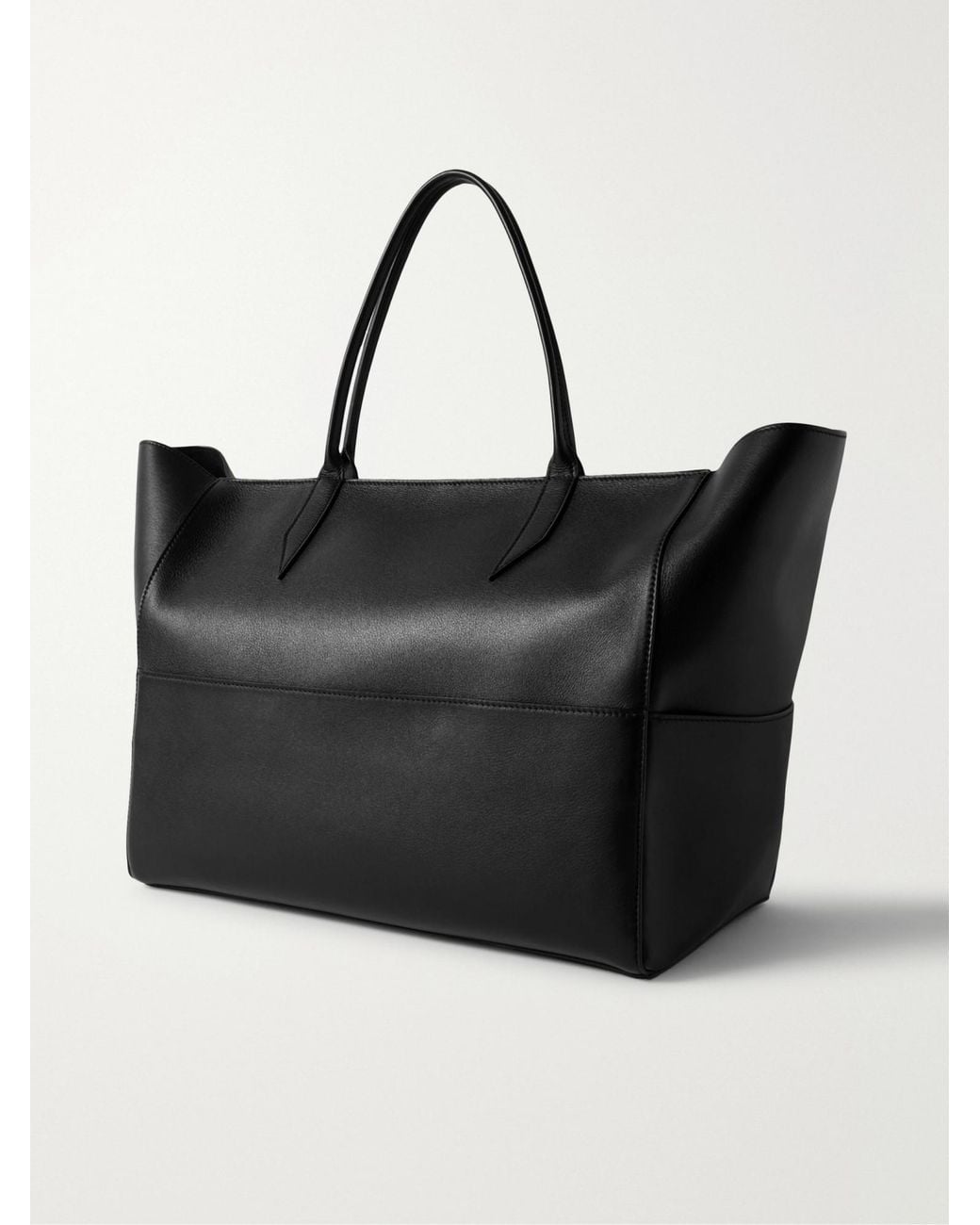 Metier Black Large Leather Tote
