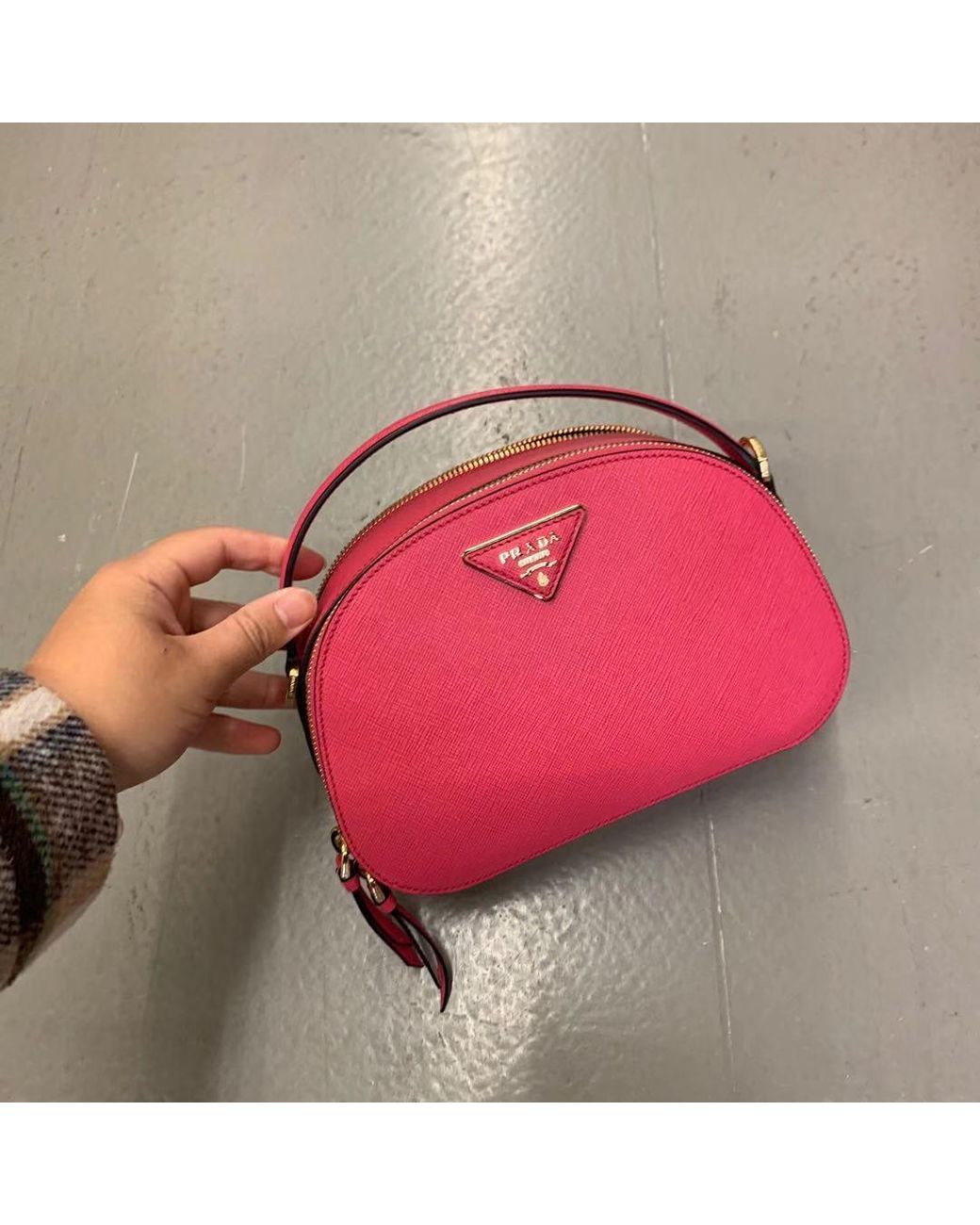 Prada Red Logo Logo Bag