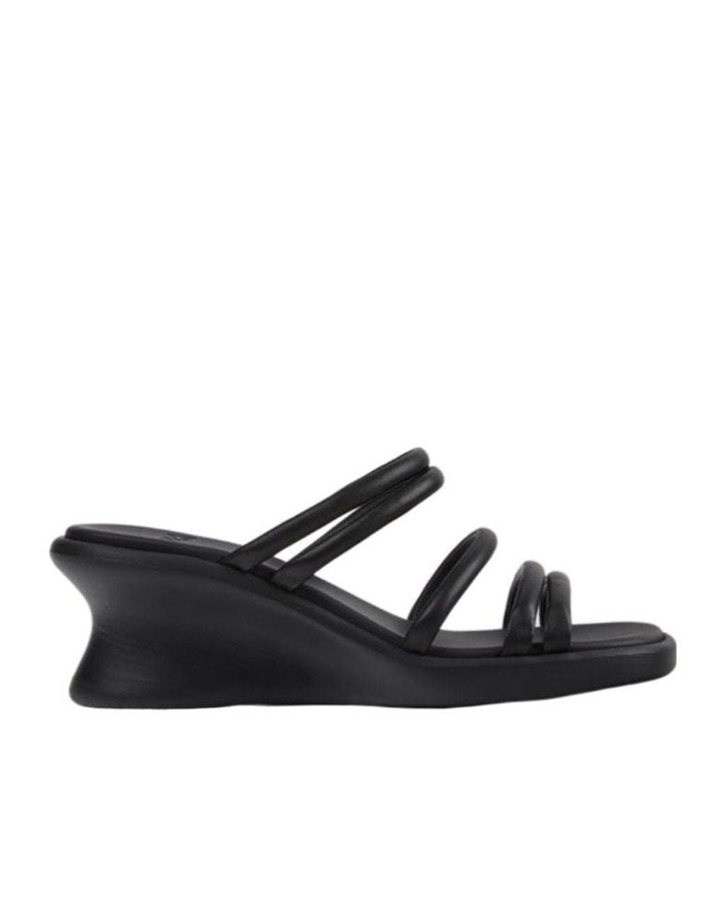 Camper Black Louise Leather Sandals