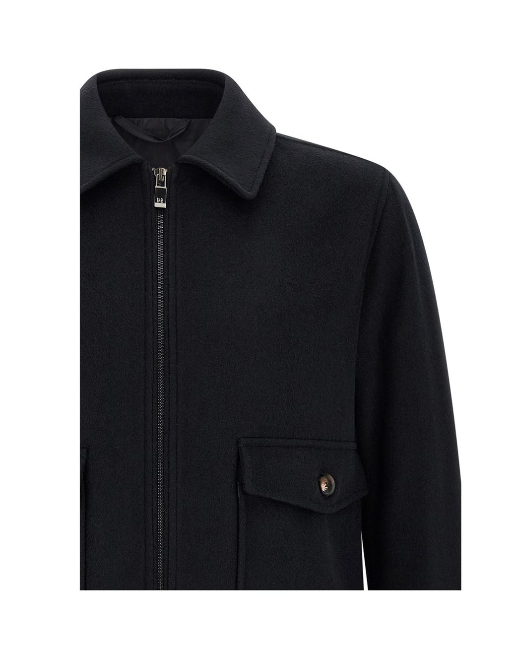 Pal Zileri Blue Patch-Pocket Bomber Jacket for men