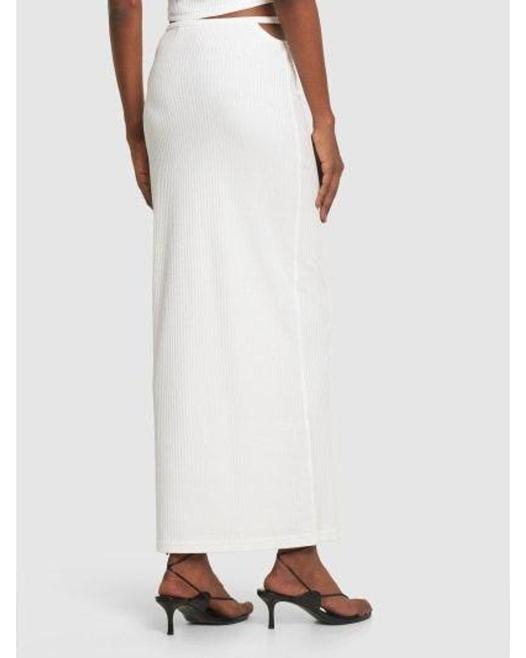 Alexander Wang White A Half-Length Skirt With A Logo